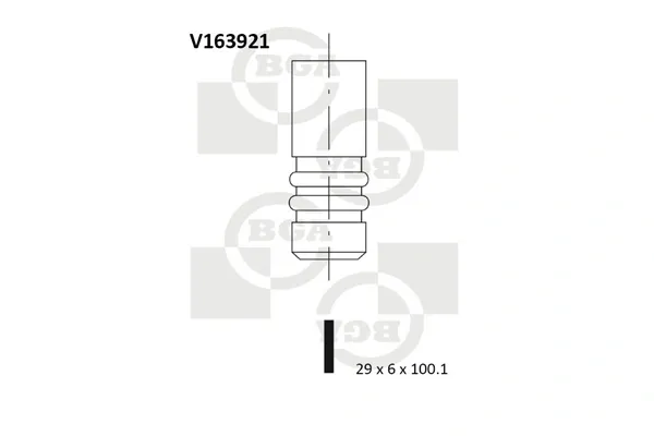 Клапан випускний V163921 BGA