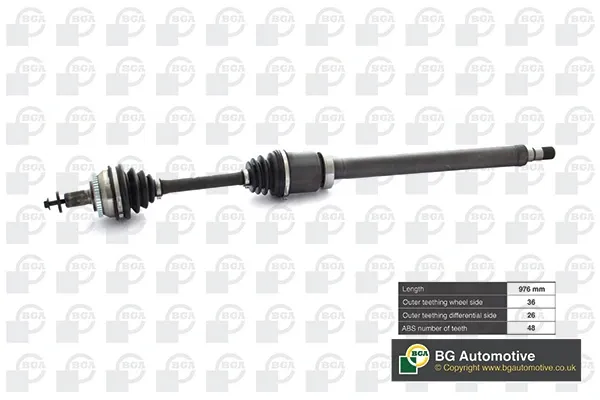 Піввісь права DS9707RA BGA