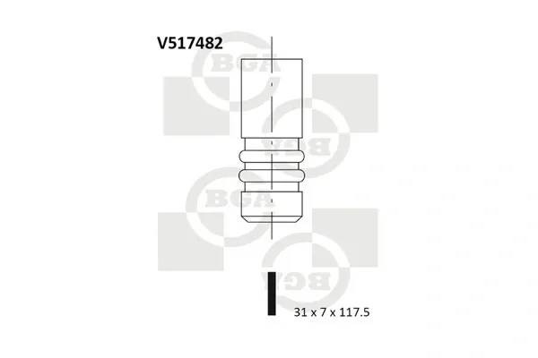 Клапан випускний V517482 BGA