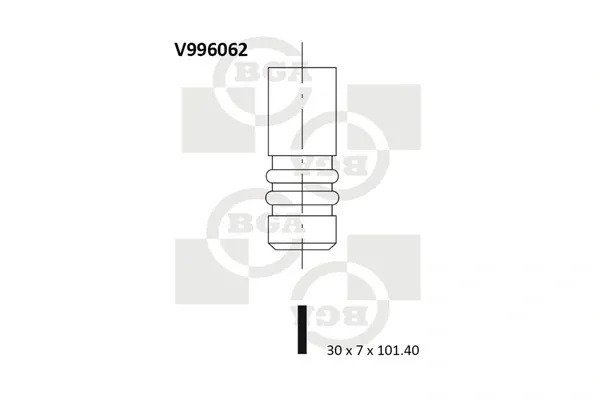 Клапан випускний V996062 BGA