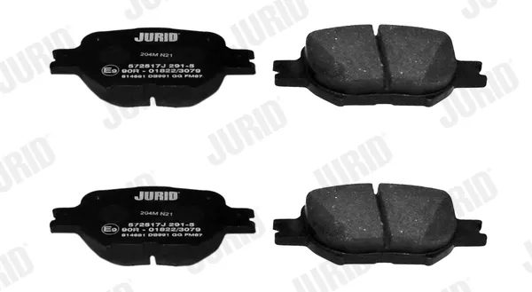 Передні тормозні колодки 572517J Jurid/Bendix