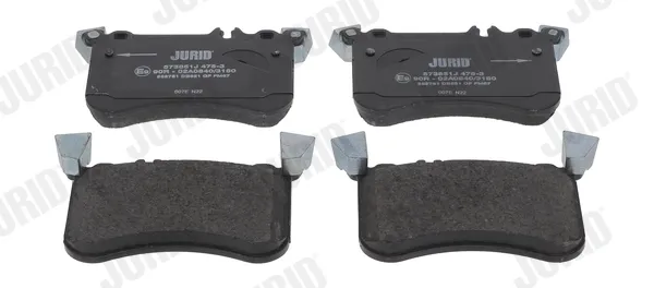 Передні тормозні колодки 573851J Jurid/Bendix