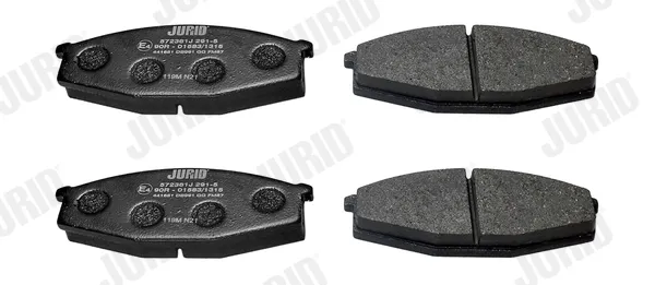 Передні тормозні колодки 572361J Jurid/Bendix