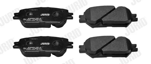 Передні тормозні колодки 572553J Jurid/Bendix