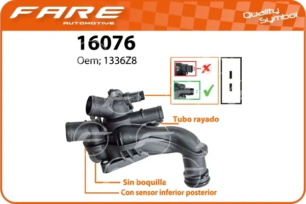 Корпус термостата 16076 Fare