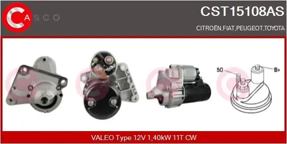Стартер CST15108AS Casco