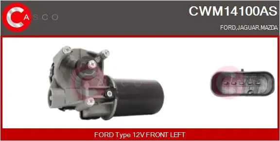 Двигун склоочисника лобового скла (трапеції) CWM14100AS Casco