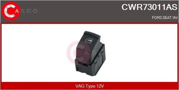 Кнопка вмикання двигуна склопідіймача передня права CWR73011AS Casco