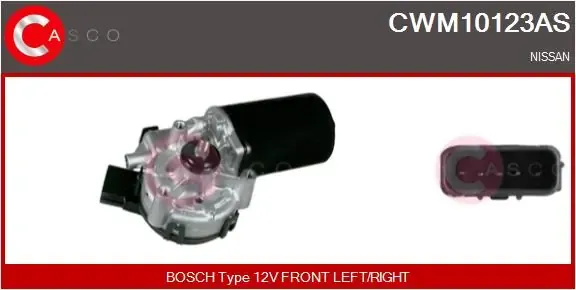 Двигун склоочисника лобового скла (трапеції) CWM10123AS Casco