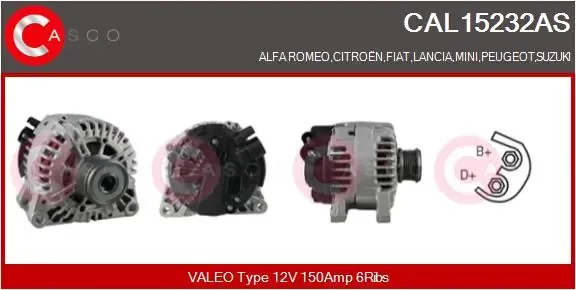 Генератор CAL15232AS Casco