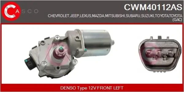 Двигун склоочисника лобового скла (трапеції) CWM40112AS Casco