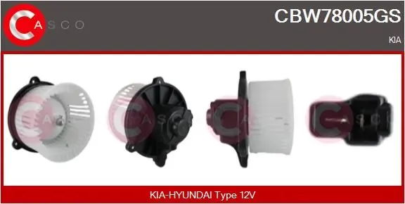Вентилятора пічки CBW78005GS Casco