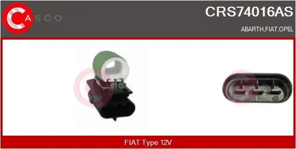 Резистор моторчика вентилятора A/C CRS74016AS Casco