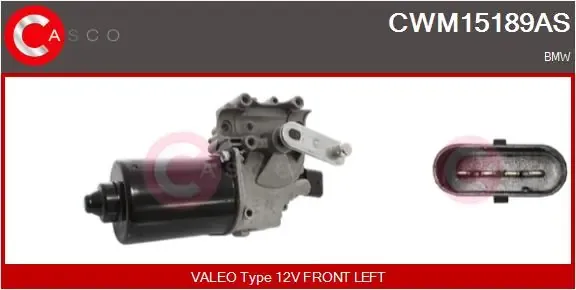 Двигун склоочисника лобового скла (трапеції) CWM15189 Casco