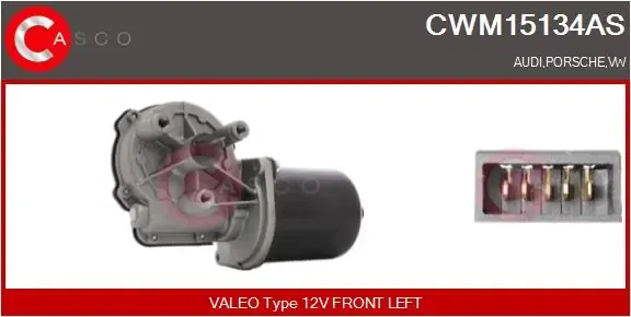 Двигун склоочисника лобового скла (трапеції) CWM15134AS Casco