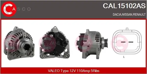 Генератор CAL15102AS Casco