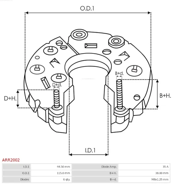 Купити Діодний міст Opel Astra F 51, 52, F35, M35