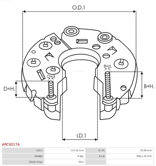 Діодний міст ARC6017A As-pl