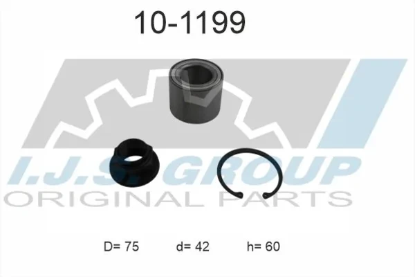 Підшипник задньої ступиці 101199 IJS Group