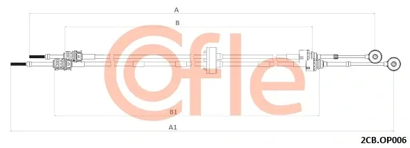 Трос перемикання передач 922CBOP006 Cofle