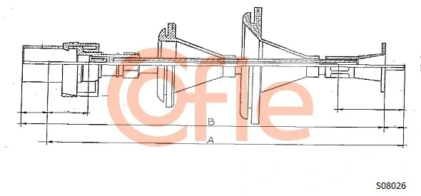Трос спідометра S08026 Cofle