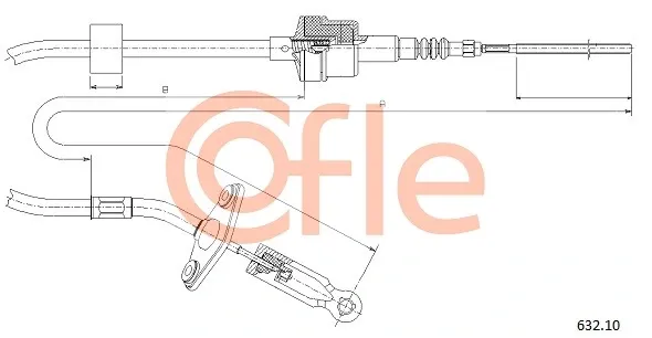 Трос зчеплення LC113 Kamoka