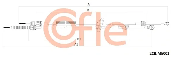 Трос перемикання передач 2CBME001 Cofle