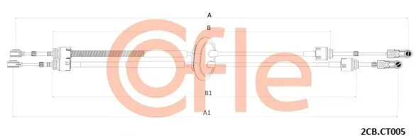Трос перемикання передач, вибору передачі 922CBCT005 Cofle