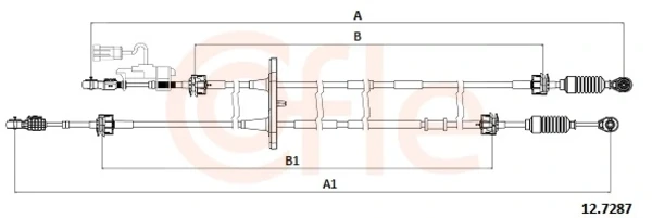  Трос перемикання передач Fiat Doblo 2