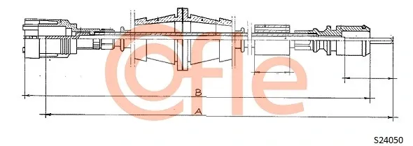 Трос спідометра S24050 Cofle