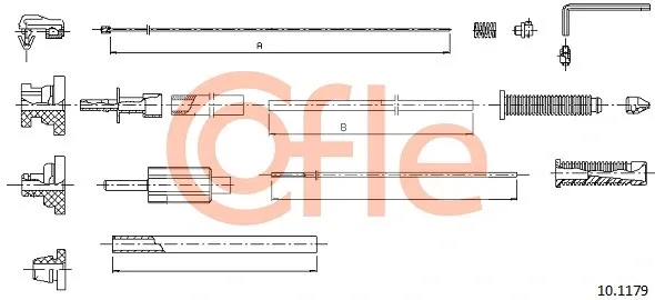 Трос газу 101179 Cofle