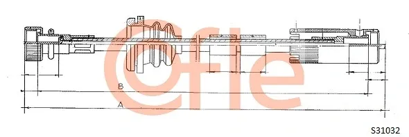 Трос спідометра S31032 Cofle