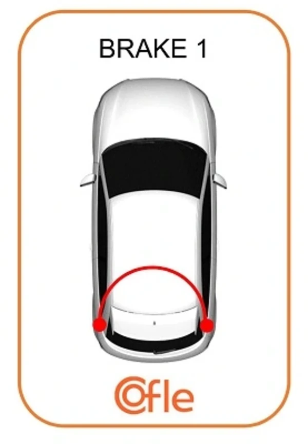 Трос ручного гальма задній, правий/лівий Fiat Uno 