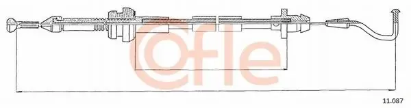 Трос газу 11087 Cofle