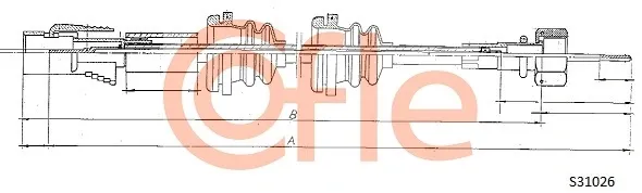 Трос спідометра S31026 Cofle