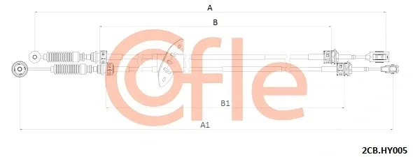 Трос перемикання передач Hyundai I30 FD
