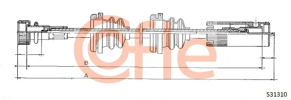Трос спідометра AD031503 Adriauto