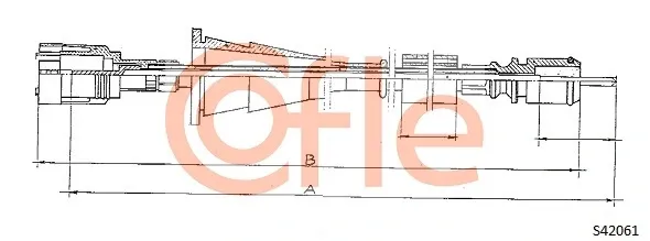 Трос спідометра 7700765535 Renault (RVI)