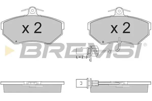 Передні тормозні колодки BP2935 Bremsi