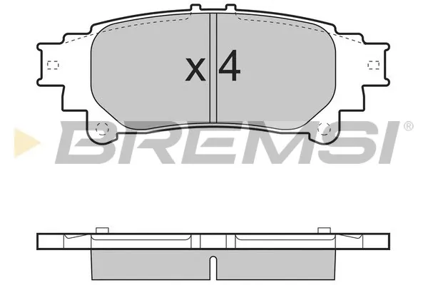 Задні гальмівні колодки BP3482 Bremsi