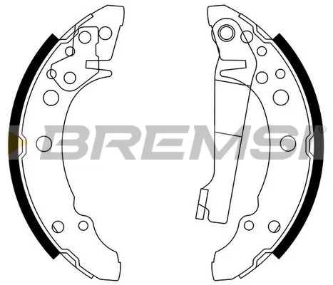 Колодки гальмові задні, барабанні GF0016 Bremsi