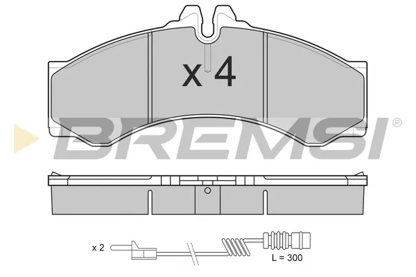 Передні тормозні колодки BP2681 Bremsi