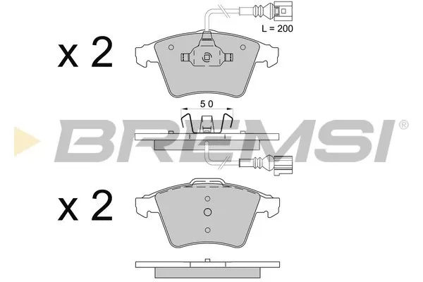 Передні тормозні колодки BP3508 Bremsi