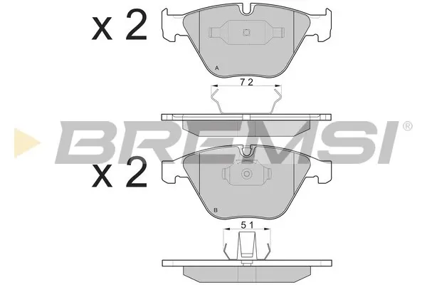 Передні тормозні колодки BP3073 Bremsi
