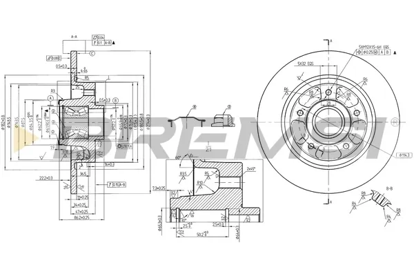 Гальмівні диски CD7731S Bremsi
