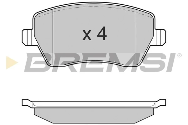 Передні тормозні колодки BP3026 Bremsi