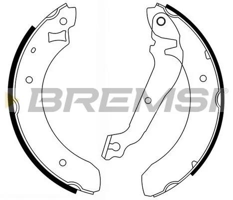 Колодки гальмові задні, барабанні GF0215 Bremsi