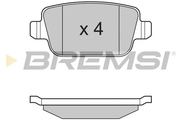 Задні гальмівні колодки BP3300 Bremsi