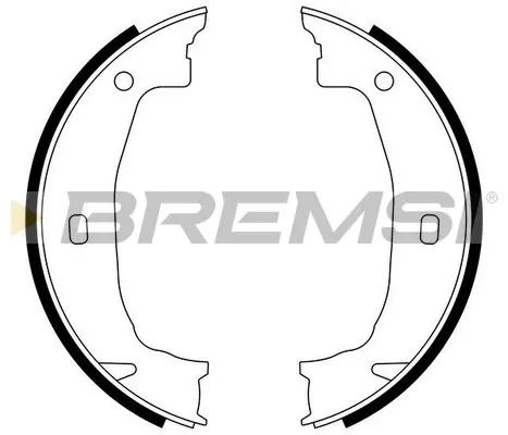 Колодки ручника GF0079 Bremsi