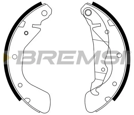 Колодки гальмові задні, барабанні GF0353 Bremsi